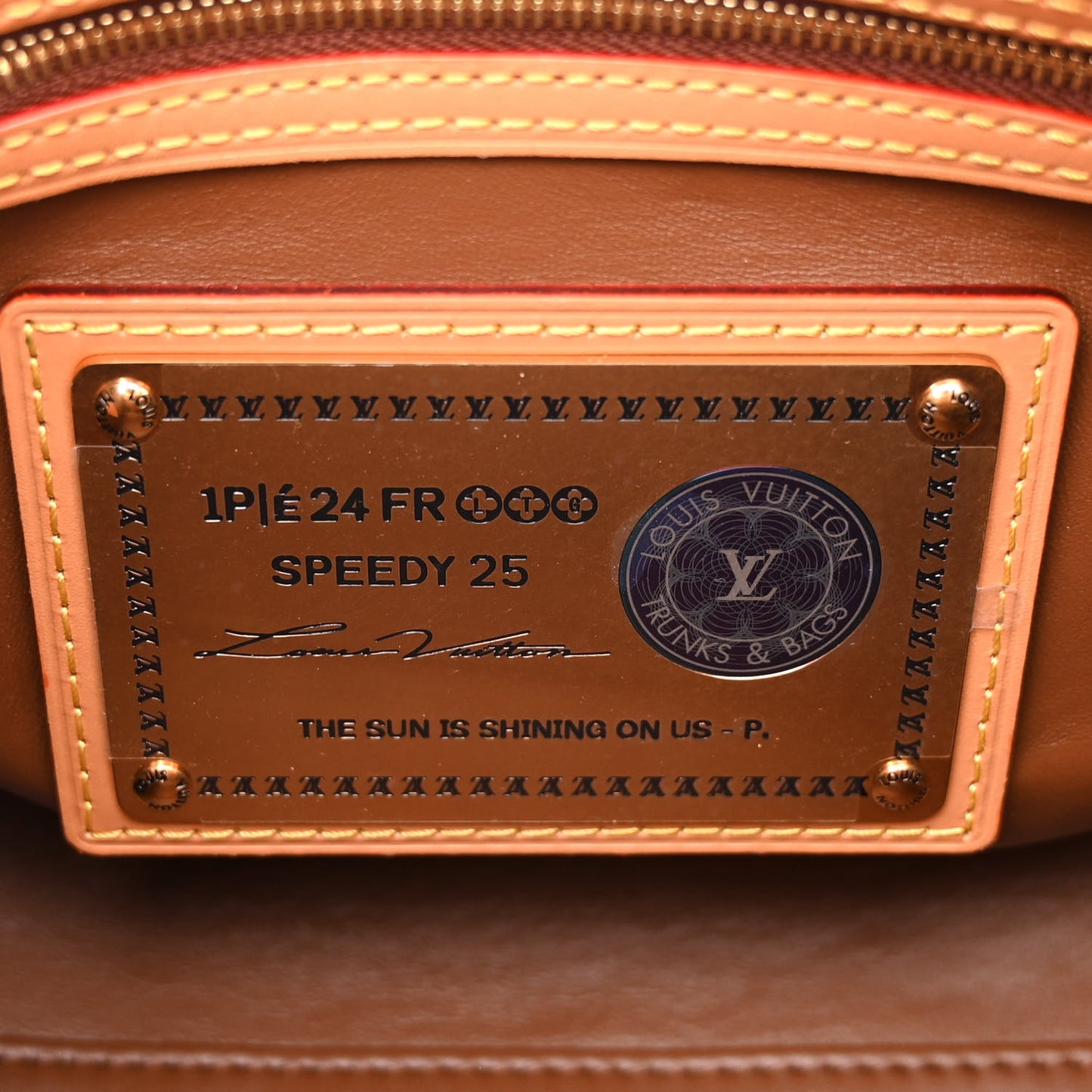Calfskin Monogram Speedy P9 Bandouliere 25 Jaune Mat