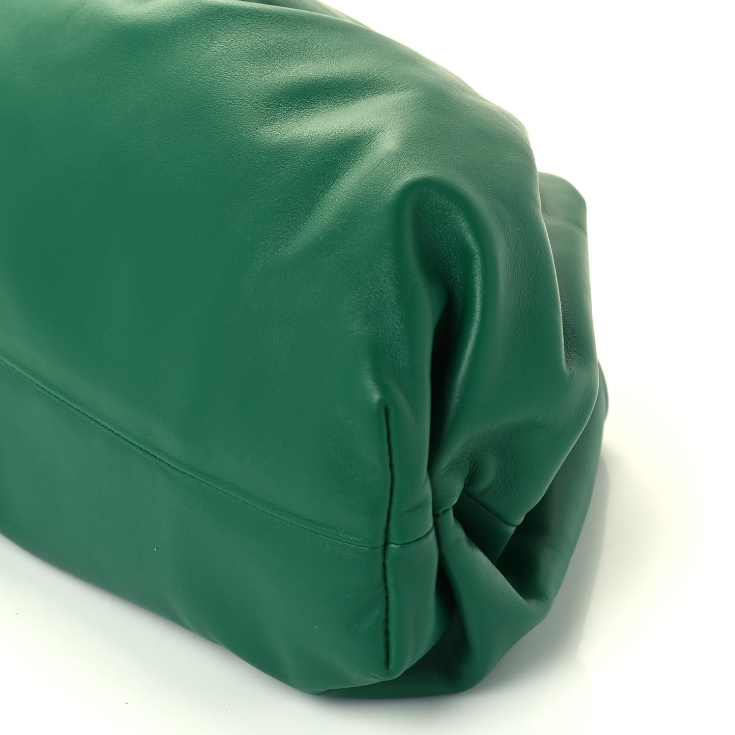 Smooth Butter Calf The Pouch Oversized Clutch Racing Green