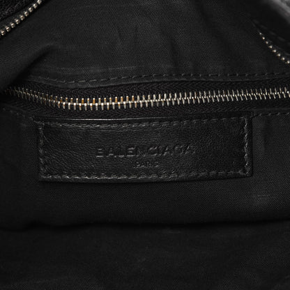Balenciaga Chevre Silver Metallic Edge Hardware Velo Black 6 of 15