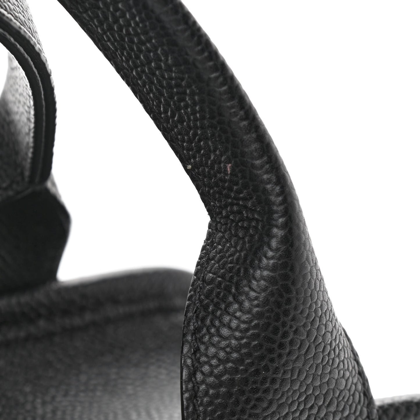Caviar Quilted Small Deauville Bowling Bag Black