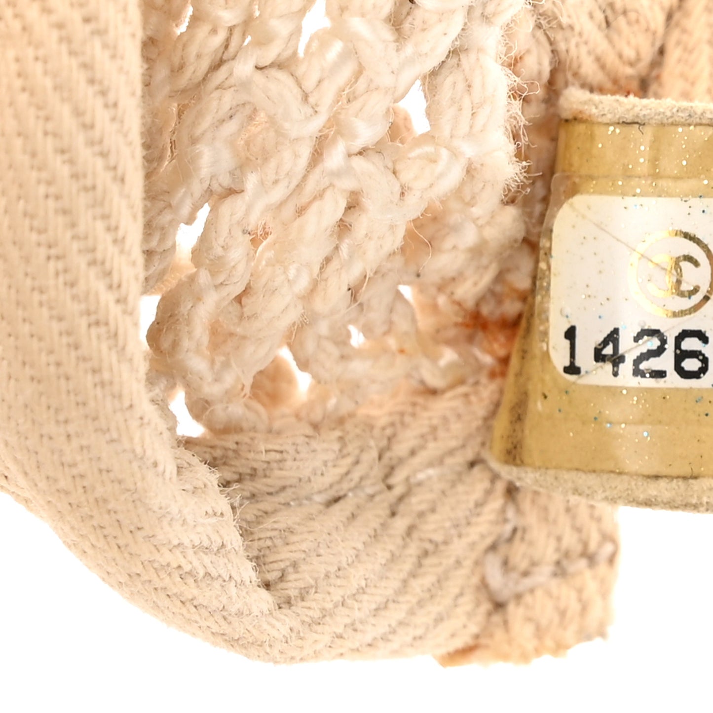 Calfskin Fringe Large La Madrague Tote Dark White