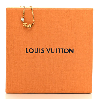 Louis Vuitton Metal Crystal Petit Louis Bracelet Gold 5 of 5