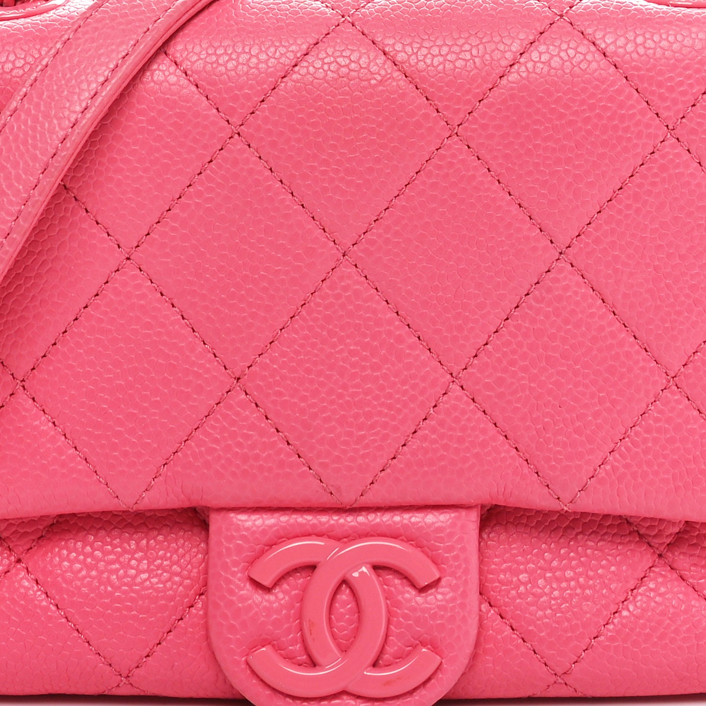 Caviar Quilted Mini Incognito Square Flap Pink