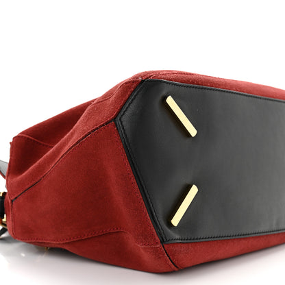 Loewe Suede Medium Puzzle Bag Red 8 of 14