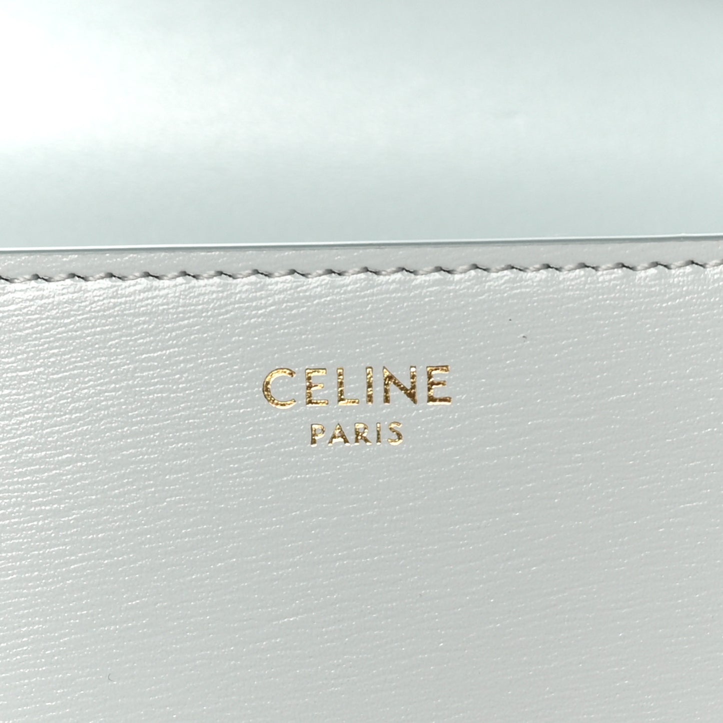Shiny Calfskin Triomphe Shoulder Bag Soft Blue