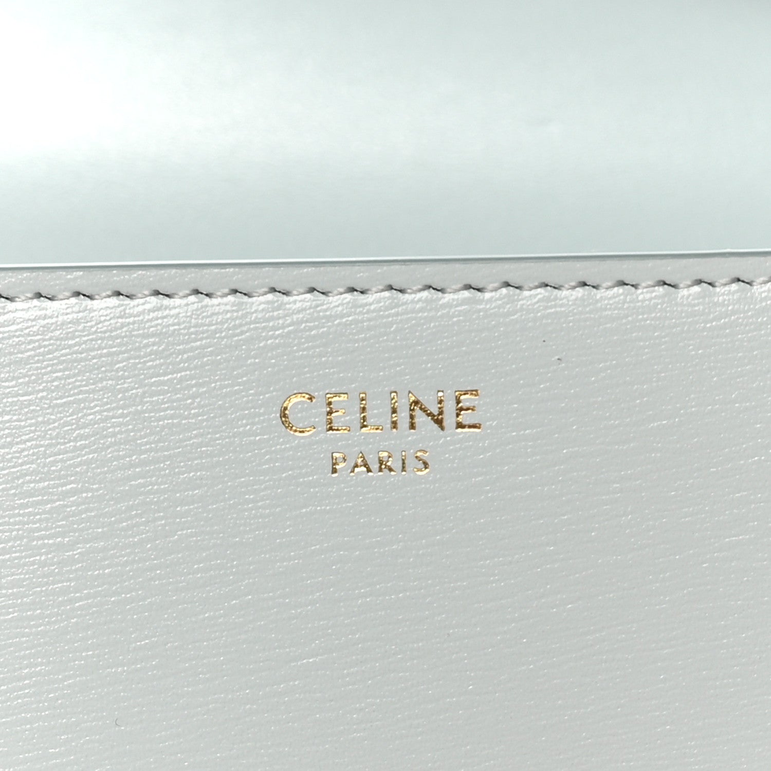 Celine Shiny Calfskin Triomphe Shoulder Bag Soft Blue 6 of 10