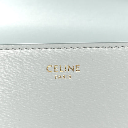 Celine Shiny Calfskin Triomphe Shoulder Bag Soft Blue 6 of 10