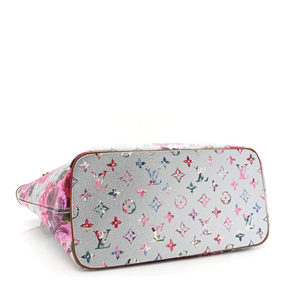 Louis Vuitton Metallic Monogram LV Garden Neverfull MM Silver 5 of 10