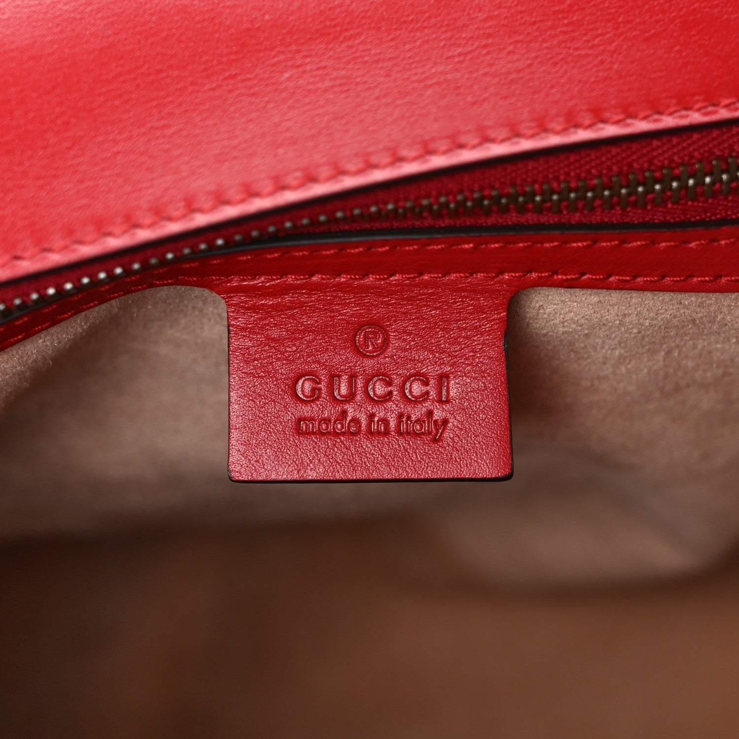 Gucci Calfskin Bamboo Trapuntata Queen Margaret Backpack Hibiscus Red 6 of 10