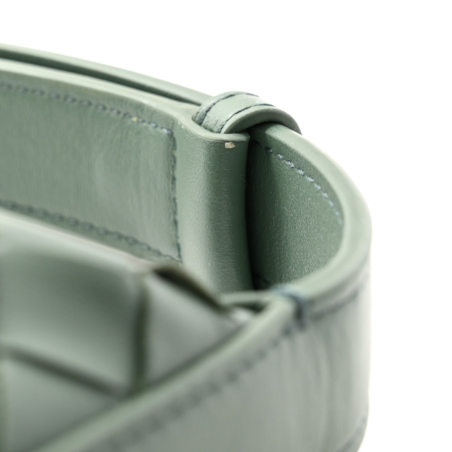 Bottega Veneta Calfskin Nappa Intrecciato Candy Wallace Aloe 11 of 13