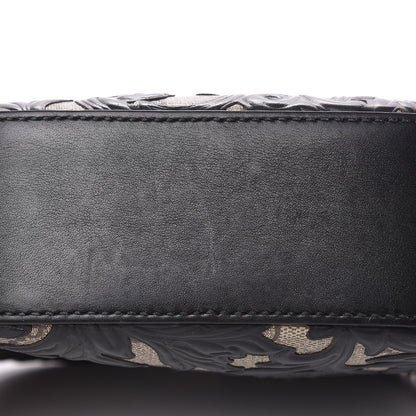 Gucci GG Supreme Monogram Arabesque Mini Chain Shoulder Bag Beige Black 10 of 13