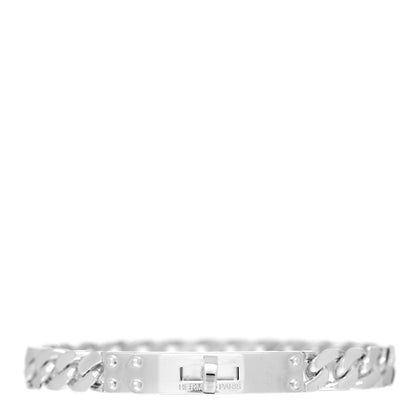 Hermes Sterling Silver TPM Kelly Gourmette Bracelet XS 1 of 4