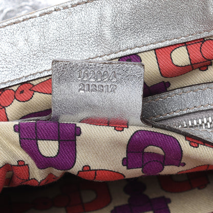 Gucci Guccissima Medium Britt Tote Silver 7 of 16