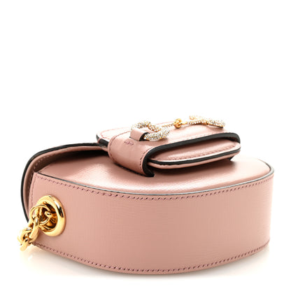 Gucci Azalea Calfskin Crystal GG Monogram Mini Horsebit 1955 Waist Bag Pink 4 of 10
