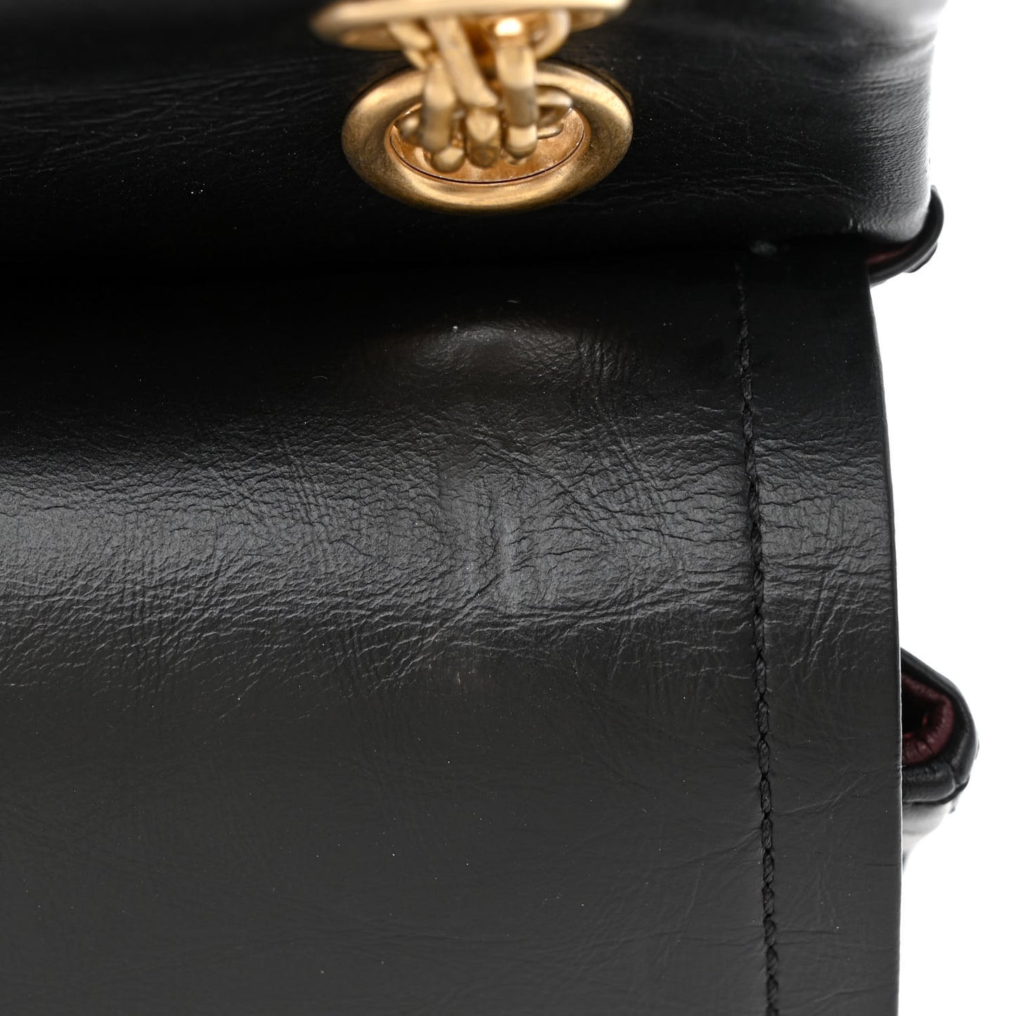 Aged Calfskin Quilted 2.55 Reissue 225 Flap Black