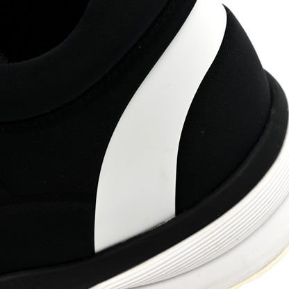 Chanel Lycra Fabric Womens CC Sneakers 38.5 Black White Pink 9 of 12