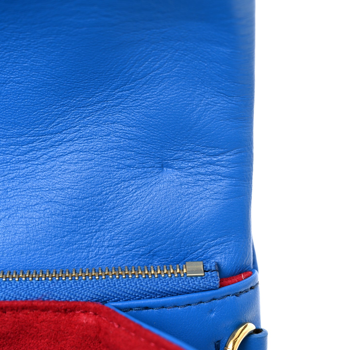 Lambskin Embossed Monogram Vuittamins Pochette Coussin Blue Red