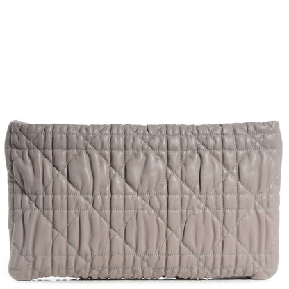 Christian Dior Lambskin Quilted Delidior Cannage Clutch Grey 1 of 7