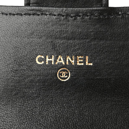 Chanel Lambskin Quilted Medium Flap Wallet Black 6 of 12