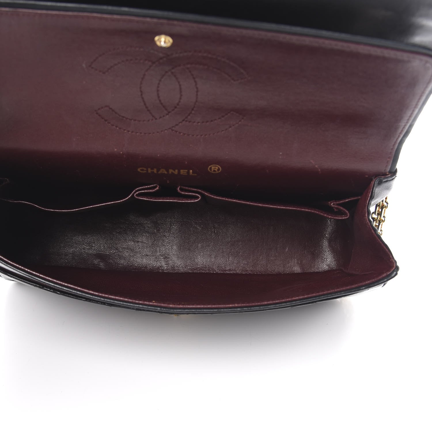Chanel Lambskin Quilted Medium Double Flap Black 5 of 22