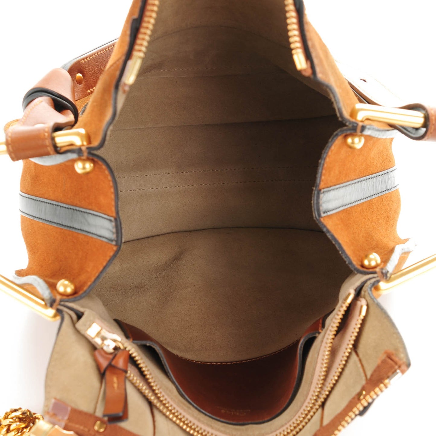 Suede Small Hayley Hobo Camel