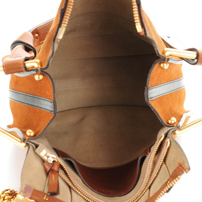 Chloe Suede Small Hayley Hobo Camel 5 of 9