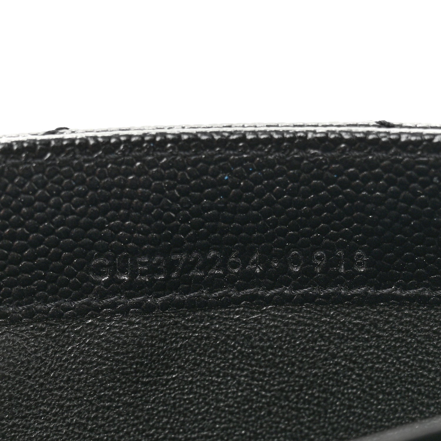 Saint Laurent Grain De Poudre Matelasse Chevron Monogram Flap Wallet Black 7 of 8