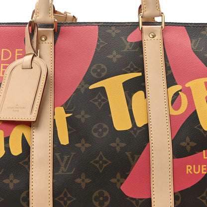Louis Vuitton Monogram Tahitienne Saint Tropez Keepall Bandouliere 50 7 of 9