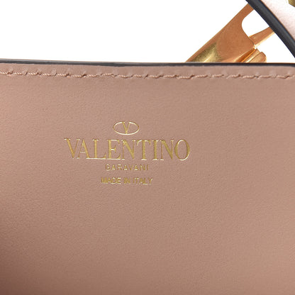 Valentino Garavani Smooht Calfskin Floral Small Go Logo Escape Shopper Poudre 6 of 11