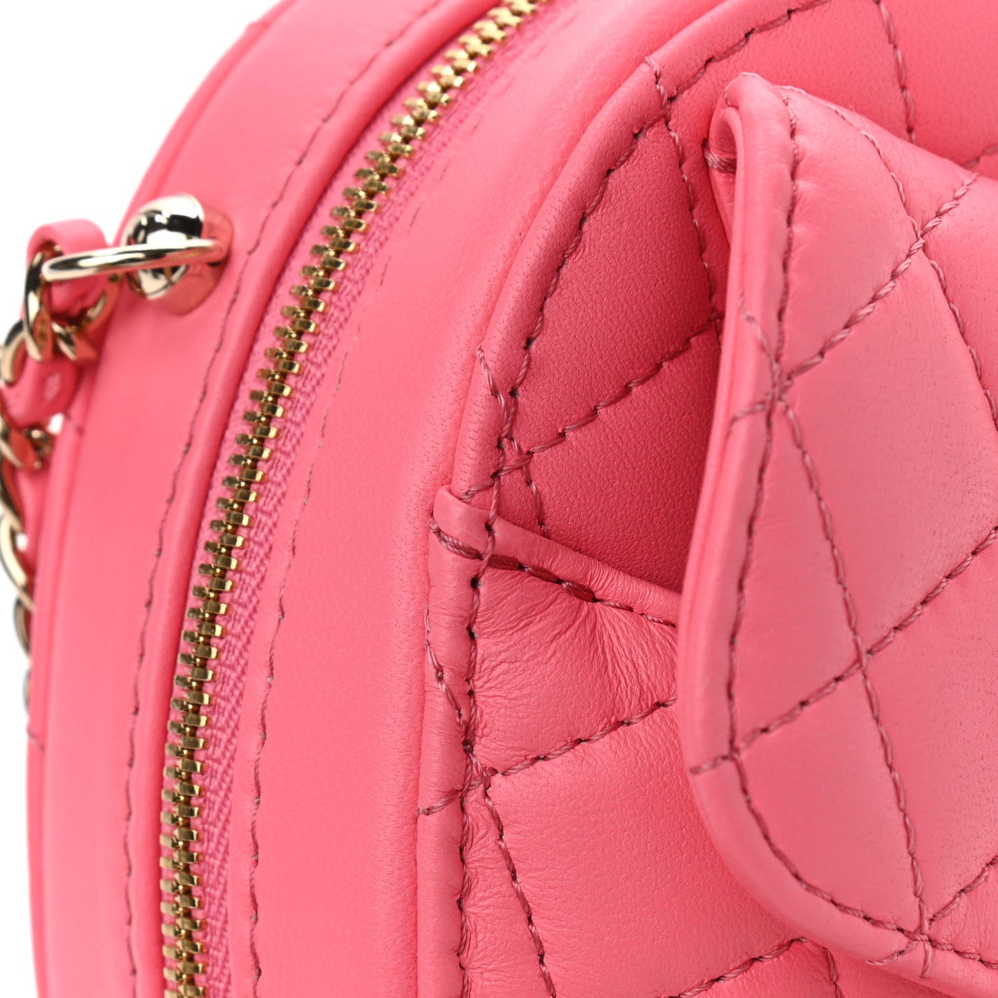 Lambskin Quilted CC In Love Heart Bag Pink