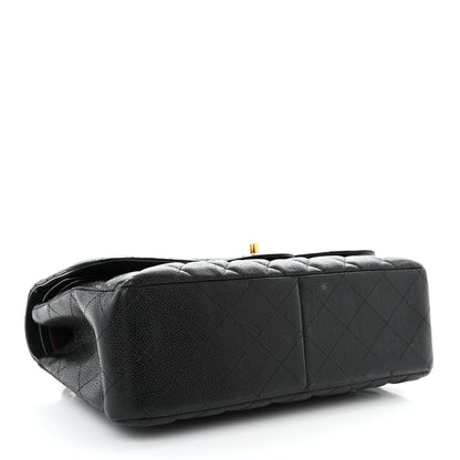 Chanel Caviar Quilted Jumbo Double Flap Black 4 of 14