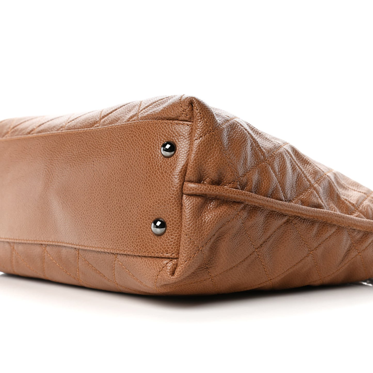 Caviar Quilted CC Hobo Bag Dark Beige