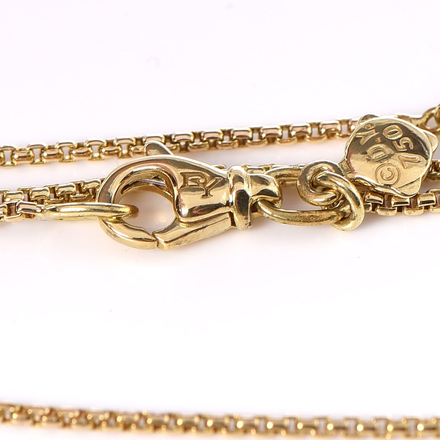 18K Yellow Gold Diamond Infinity Necklace