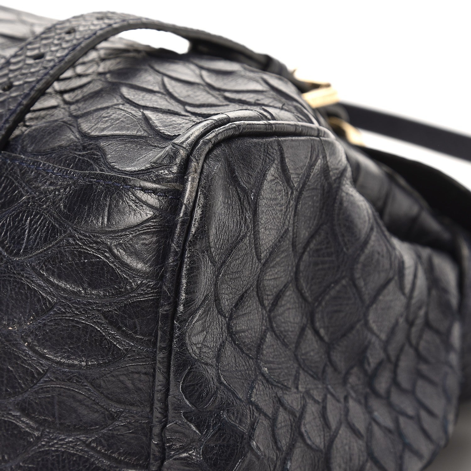 Mulberry Silky Snake Print Oversized Alexa Nightshade Blue 8 of 14