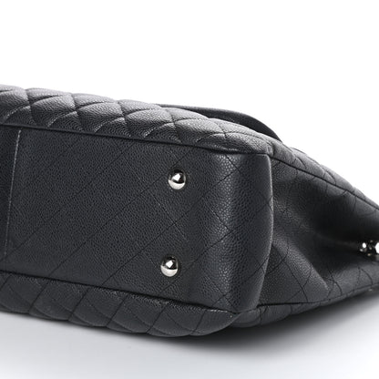 Chanel Caviar Quilted Flap Tote Dark Grey 9 of 9