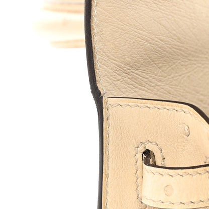 Hermes Ostrich Kelly Sellier 25 Parchemin 10 of 11