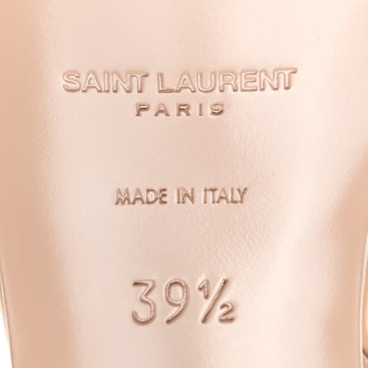 Saint Laurent Patent Tribute 75 Platform Sandals 39.5 Nude 6 of 8