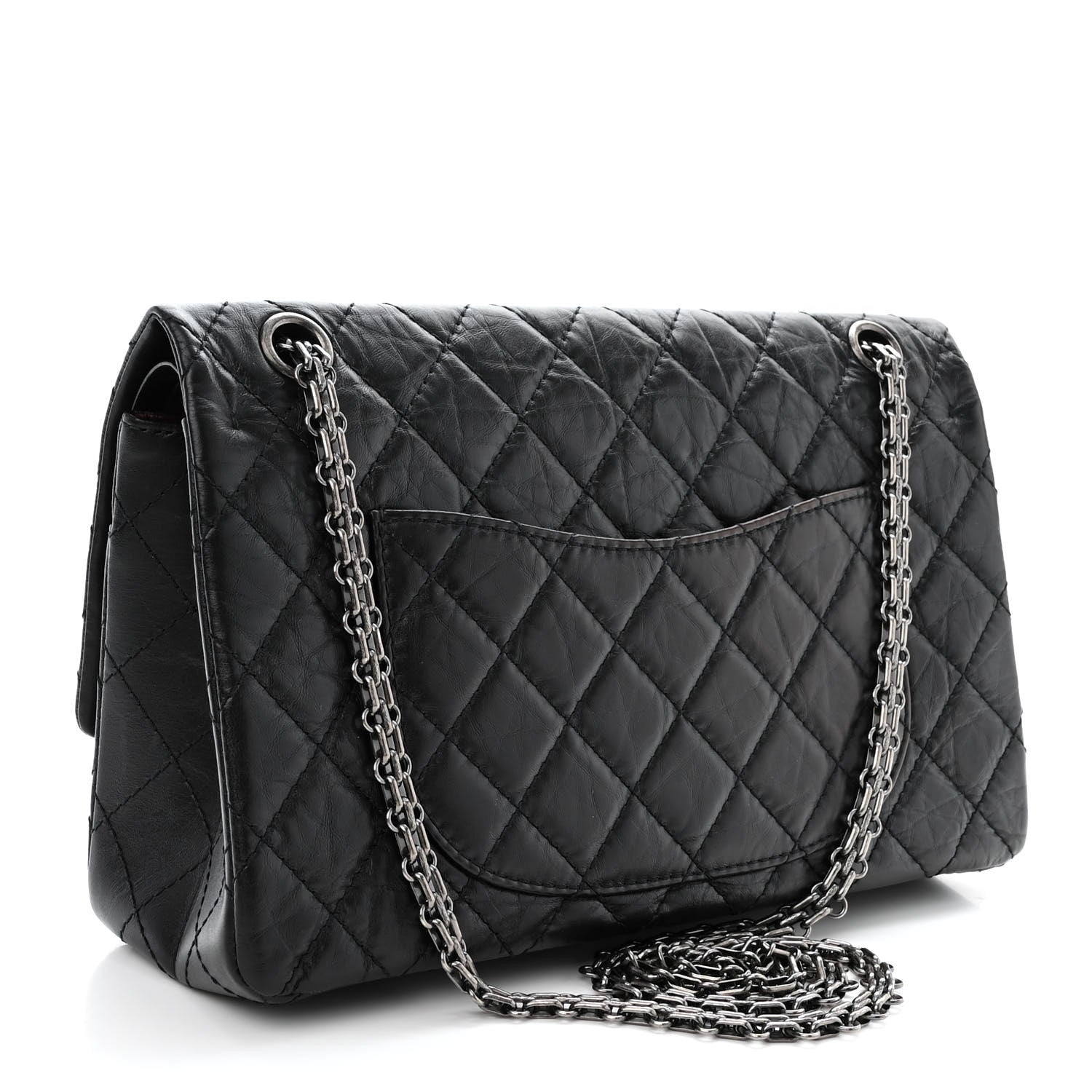 Chanel Aged Calfskin Quilted 2.55 Reissue 226 Flap Black 3 of 10