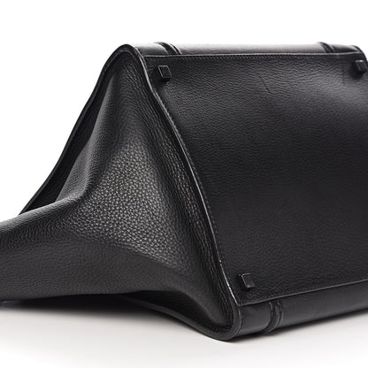 Celine Supple Calfskin Medium Phantom Luggage Black 7 of 10