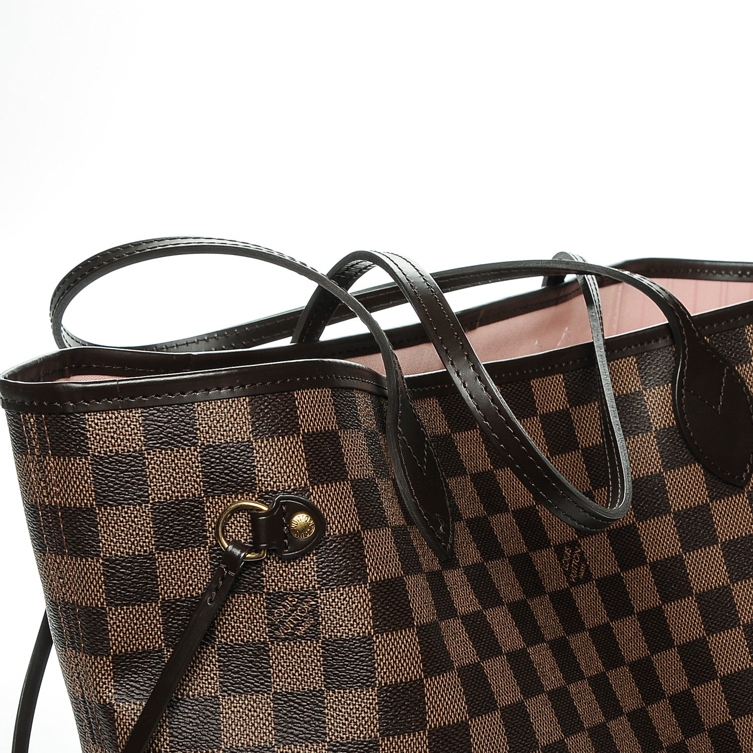 Louis Vuitton Damier Ebene Neo Neverfull MM Rose Ballerine 5 of 7