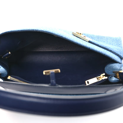 Salvatore Ferragamo Denim Medium Hug Bag 5 of 13