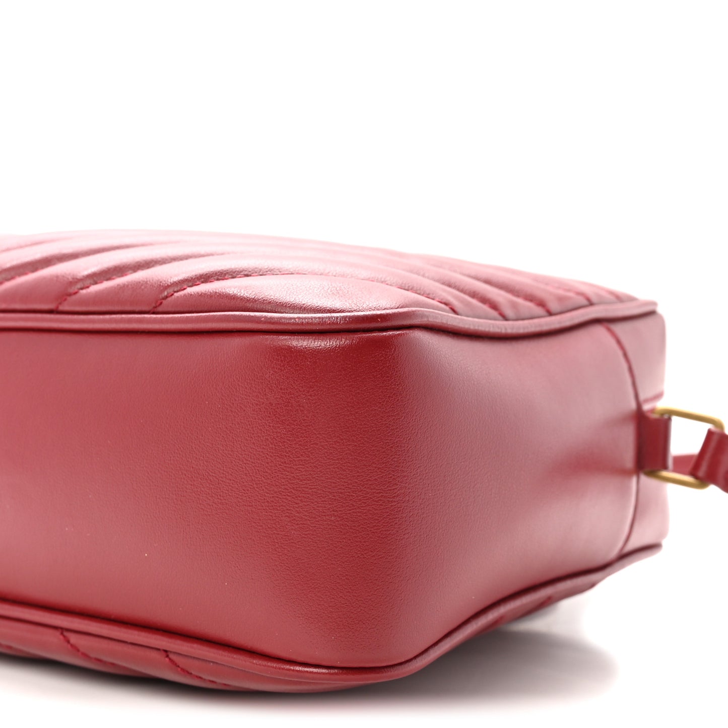 Calfskin Matelasse Monogram Lou Camera Bag Opyum Red