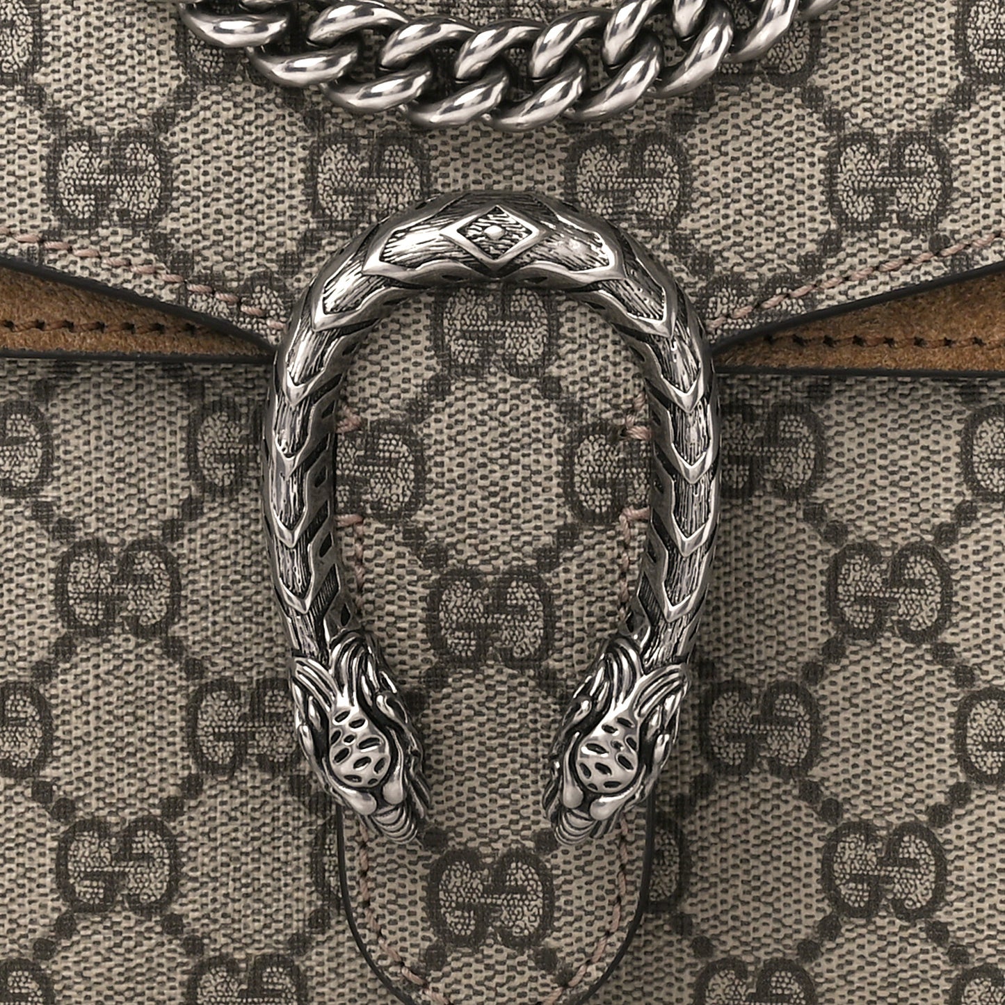 GG Supreme Monogram Mini Dionysus Shoulder Bag Taupe