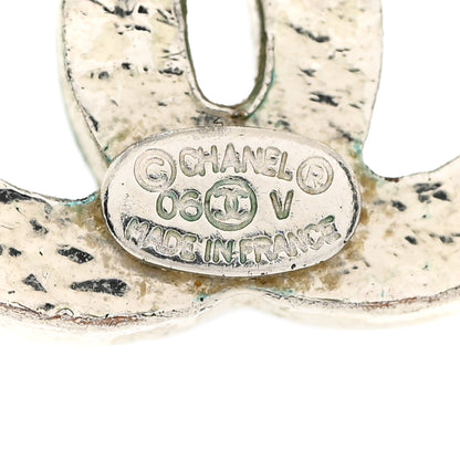 Chanel Crystal CC Earrings Silver 4 of 4