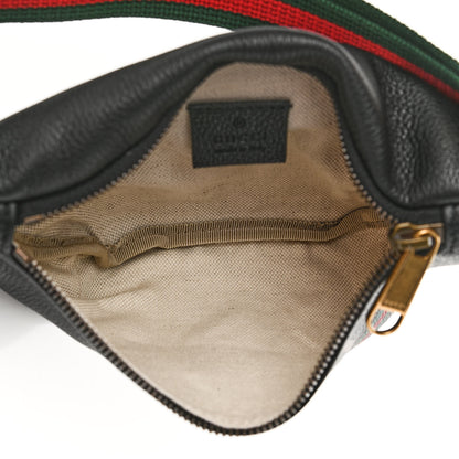 Gucci Grained Calfskin Small Logo Belt Bag Black 7 of 10