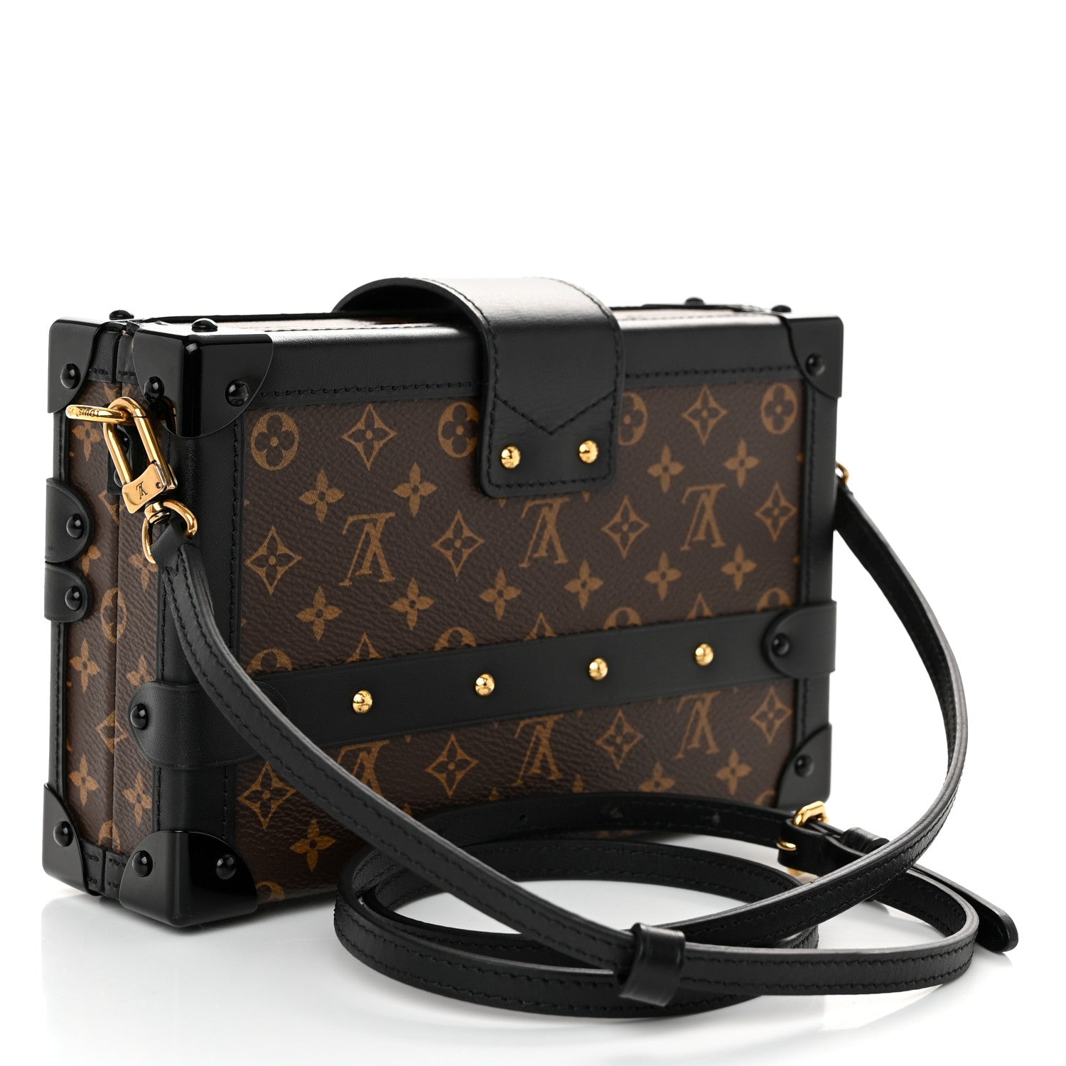 Louis Vuitton Monogram Petite Malle Black 3 of 10