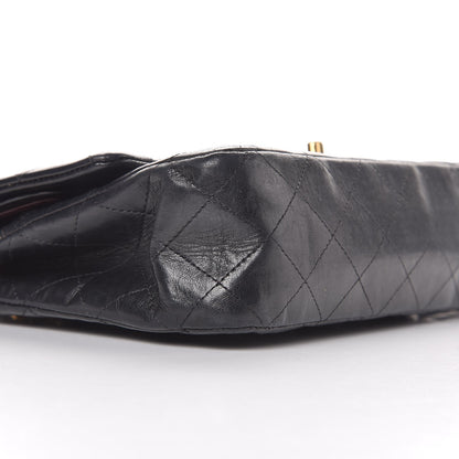 Chanel Lambskin Quilted Medium Double Flap Black 9 of 11