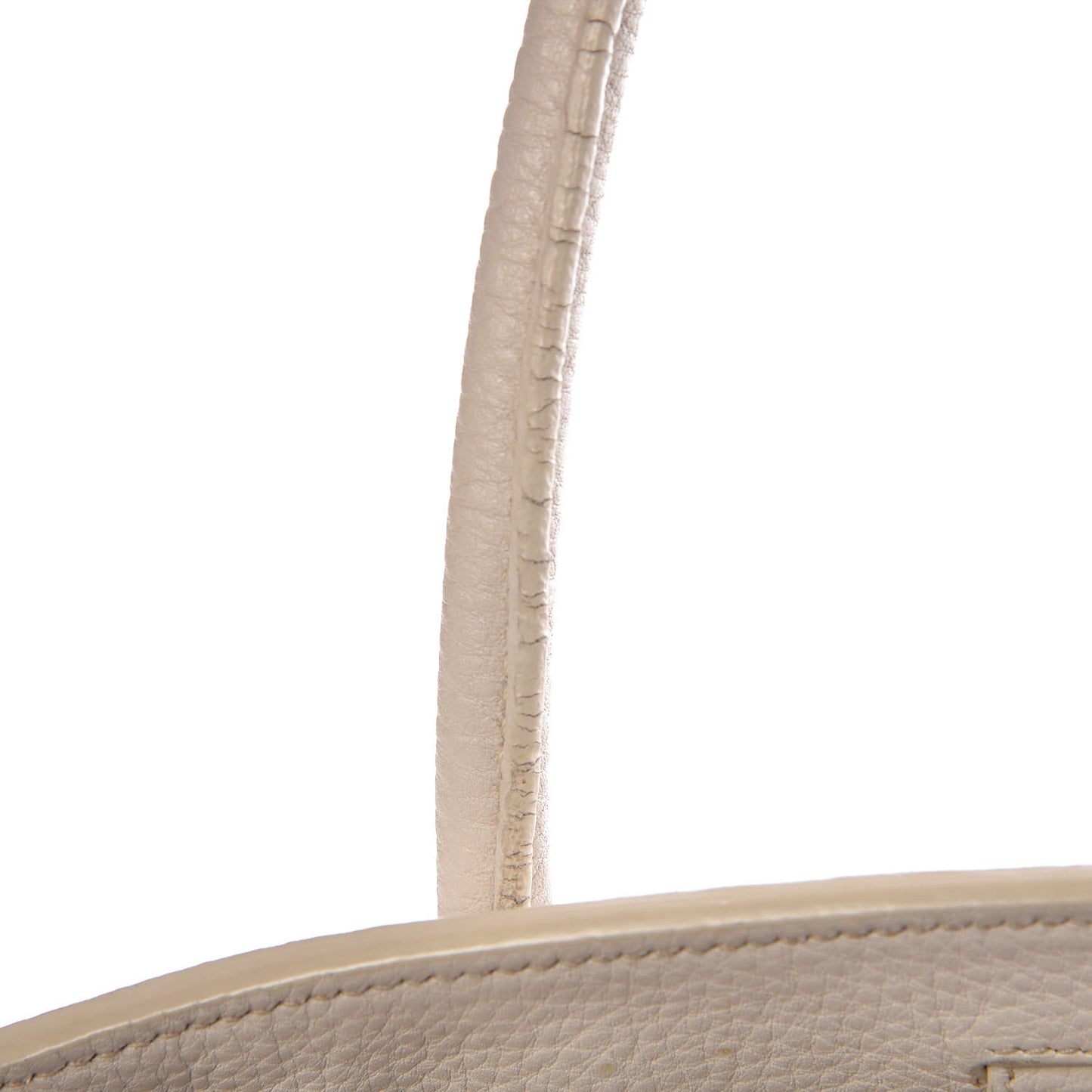 Vitello Daino Shopping Tote White