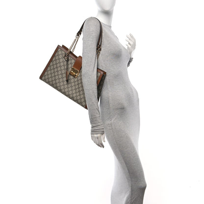 Gucci GG Supreme Monogram Medium Padlock Tote Beige Cuir 2 of 10