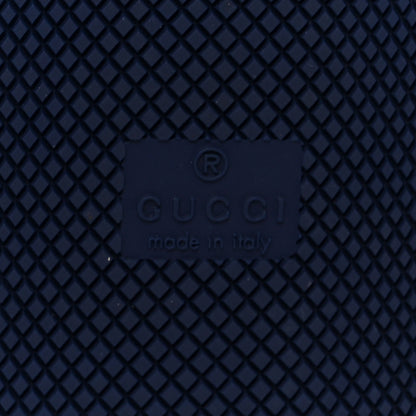 Gucci Suede GG Monogram Calfskin Web Mens Screener Sneakers 9 Grey Blue Red 8 of 10